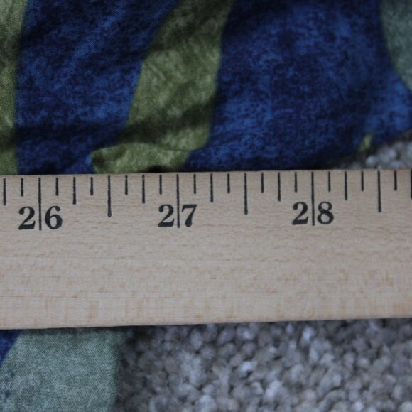 Tori Richard Shirt Mens 2XL XXL Blue/Green 100% Cotton Lawn Short Sleeve Button - Picture 10 of 12